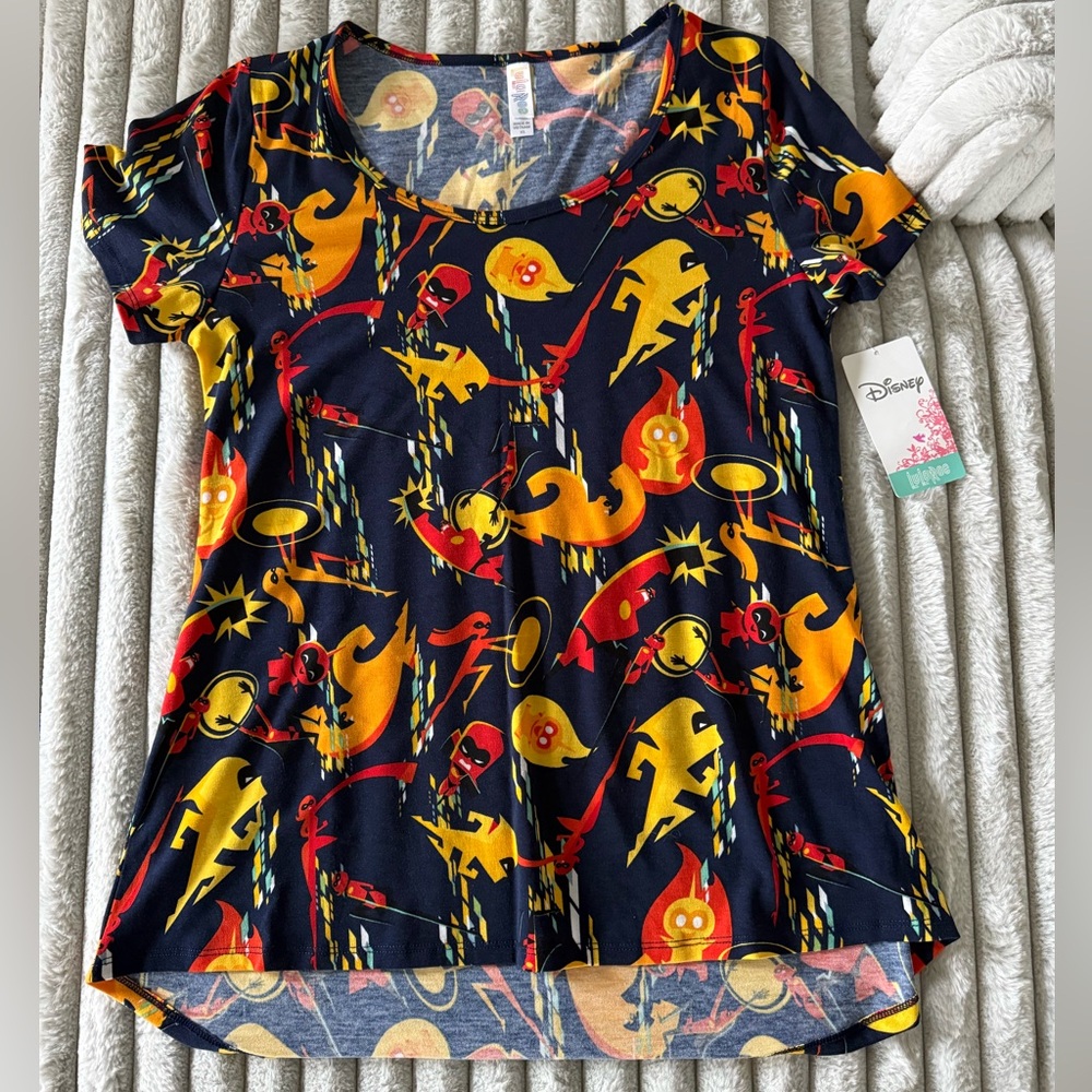 LulaRoe & Disney Incredibles Navy Blue Classic T